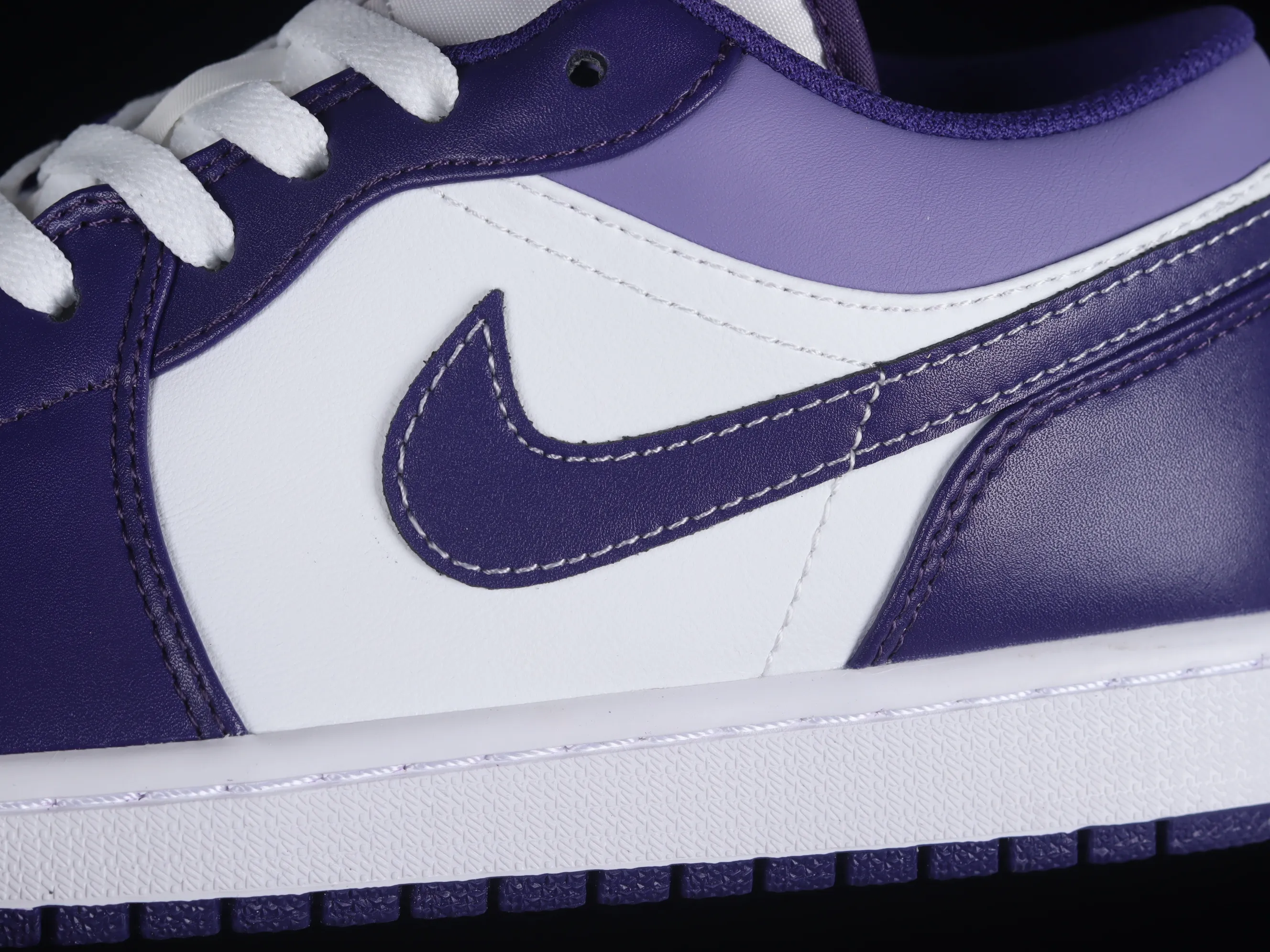 All categories Air Jordan Jordan series basketball shoes Air Jordan 1 Low Z version Air Jordan 1 Low AJ1 Joe 1 white and purple low-top cultural casual sneakers 553558-515